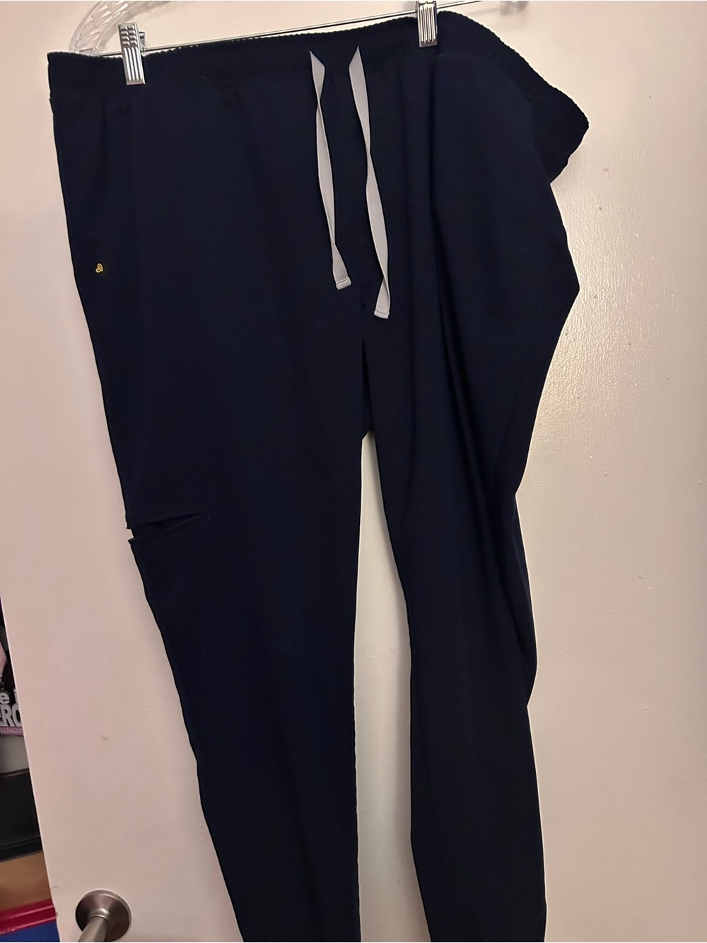 Men's Black Drawstring Jogger Pants/scrubs
